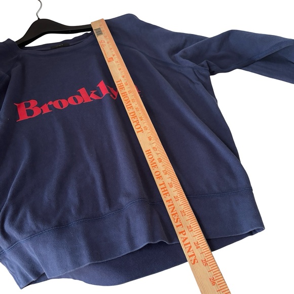 J. Crew Navy Brooklyn Sweatshirt Sz M - Picture 5 of 10